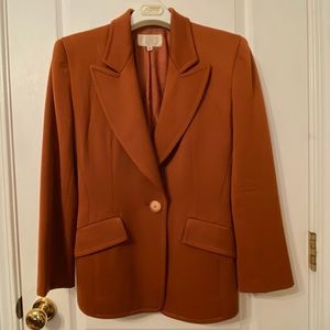 Badgley Mischka Woman’s copper wool blazer size 6